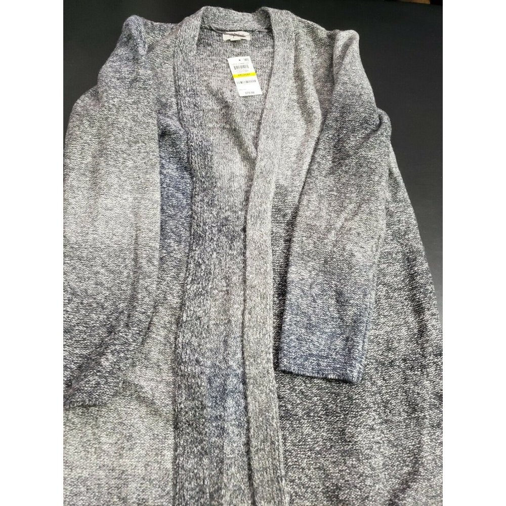 Style & Co Women's Ombre Open-Front Cardigan Sweater Black Combo Size M Medium - Picture 4 of 5